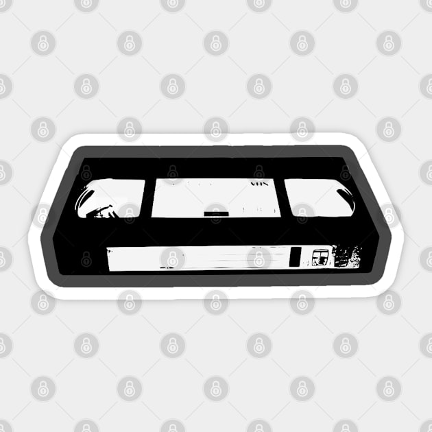 VHS Name Tag Sticker by TheOuterLinux